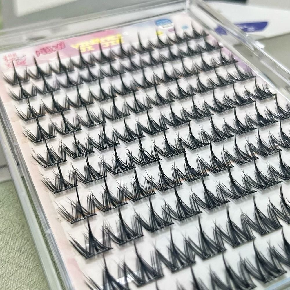 Eyelash Extension No 11 - 100/130/200 클러스터 블랙 셀프 접착 인조