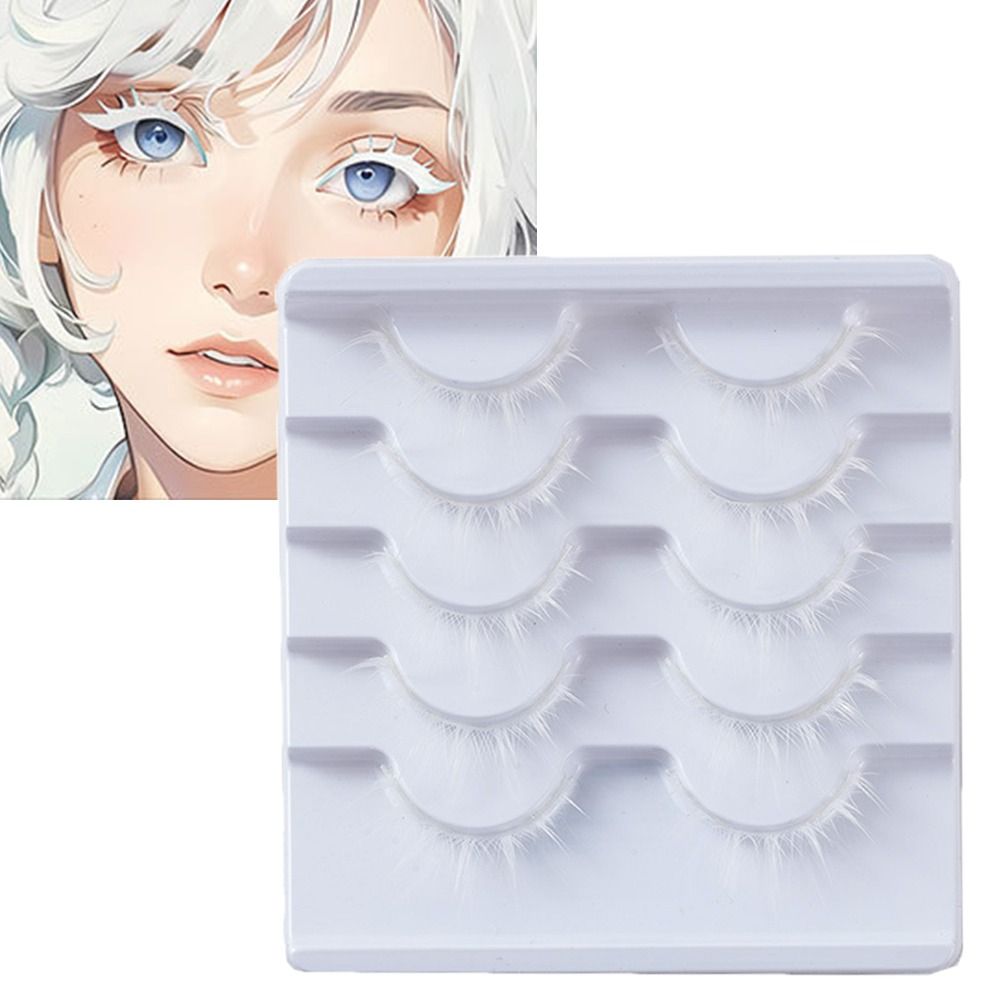 Eyelash Extension Japanese Style - 핫 화이트 화이트 애니메이션 속눈썹, 일본