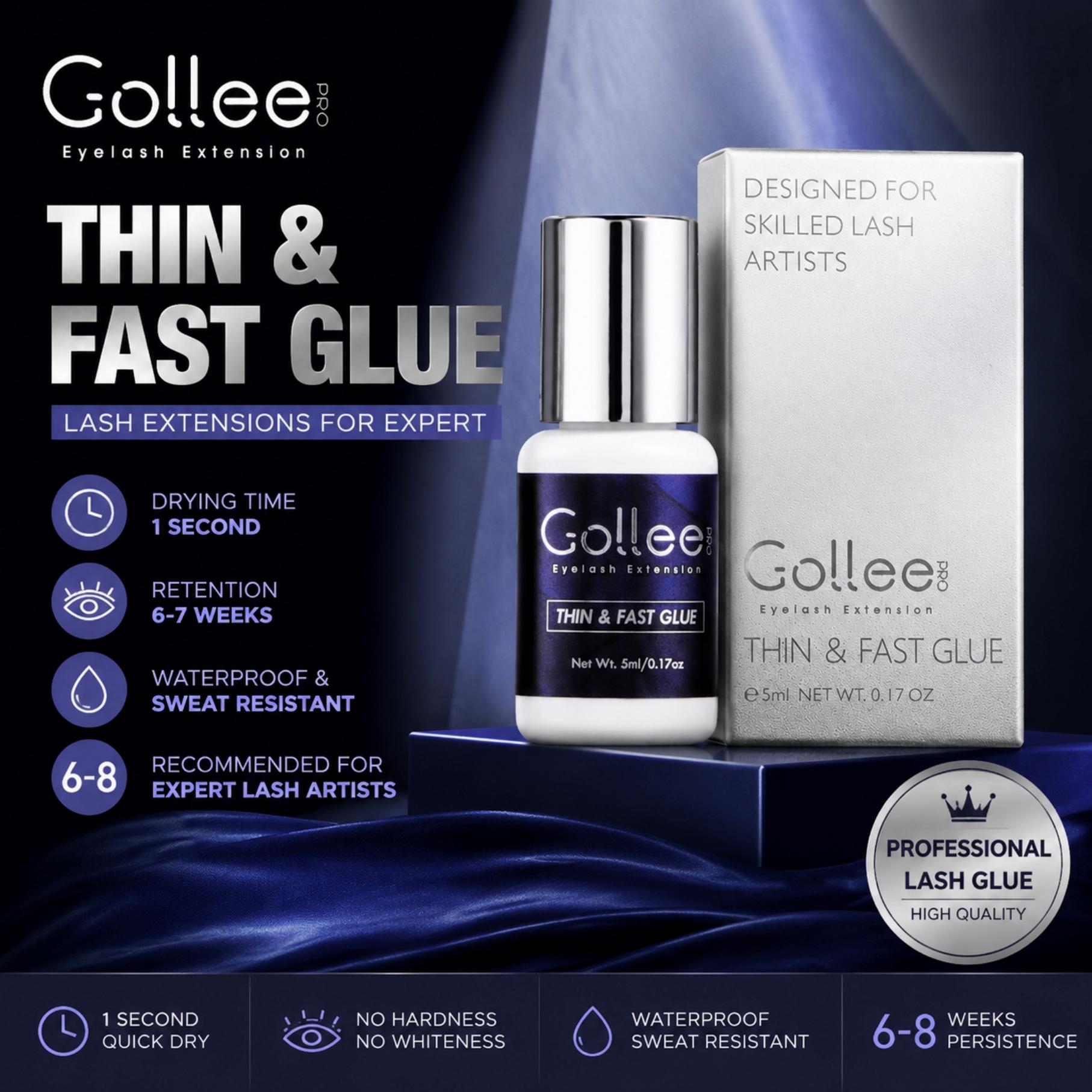 Eyelash Extension Glue For Sensitive Eyes - 민감한 눈을 위한 골리 5ml 1초