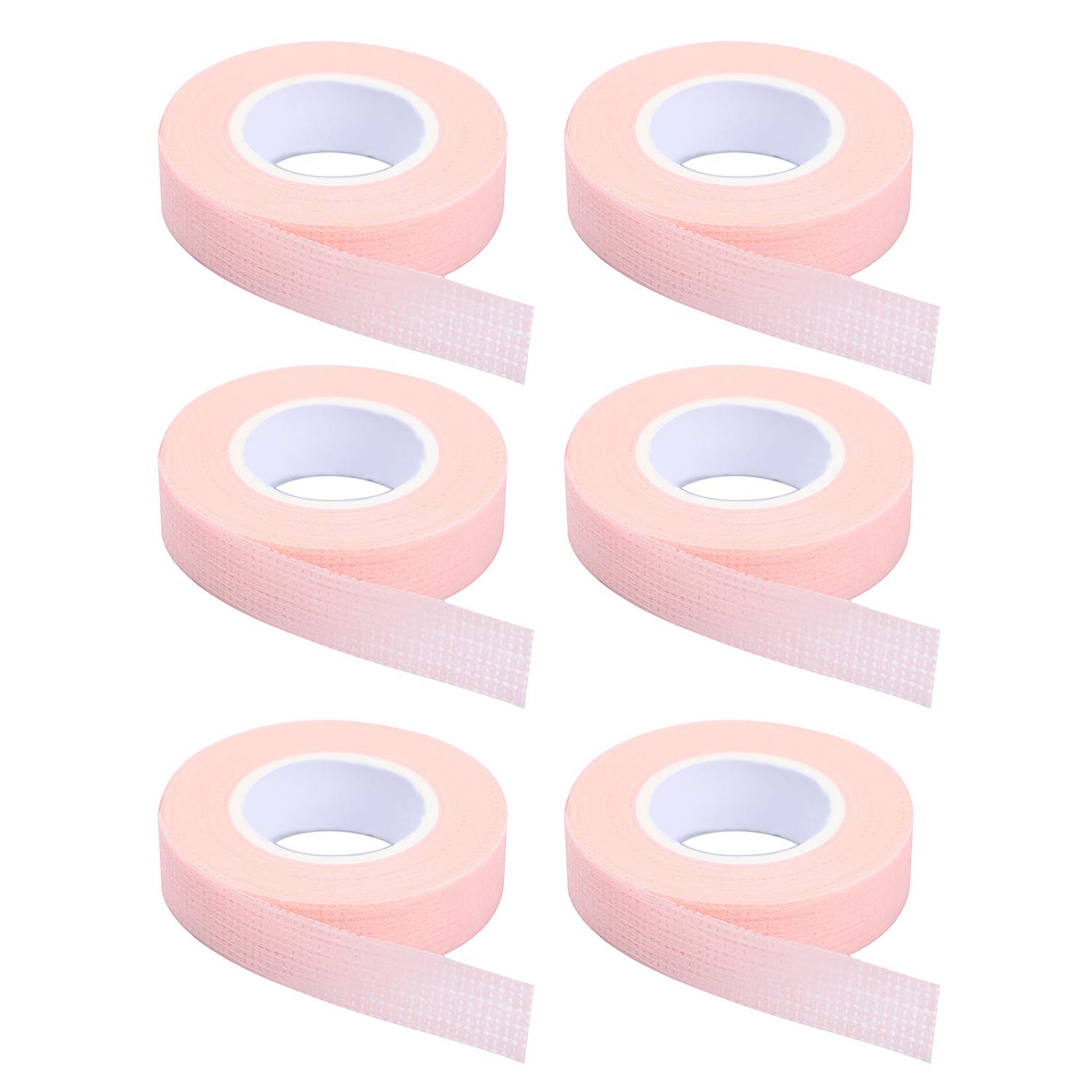 Eyelash Extension Guide - 6롤 속눈썹 테이프, 접착식 패브릭 속눈썹
