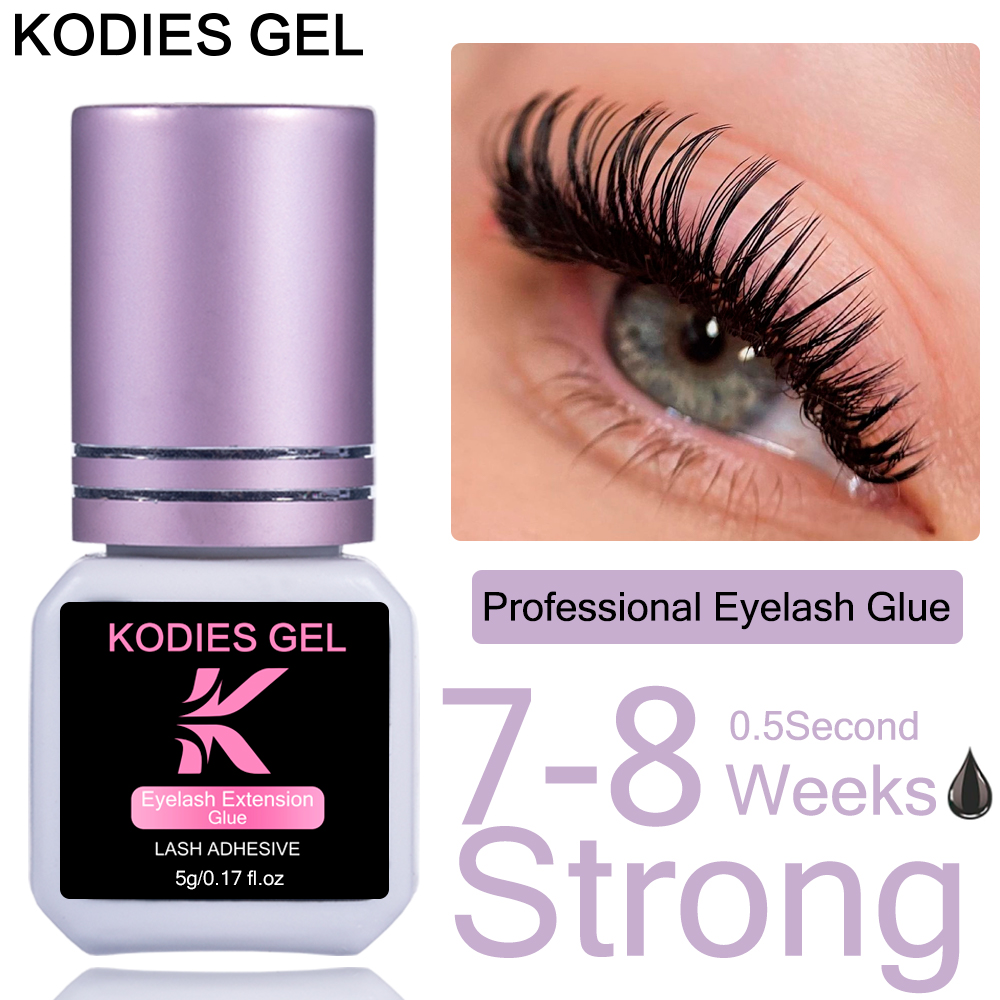 Eyelash Extension Glue For Sensitive Eyes - KODIES GEL 엑스트라 스트롱 속눈썹 접착제