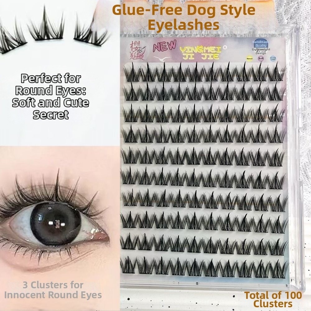 Eyelash Extension No 11 - 100/130/200 클러스터 블랙 셀프 접착 인조