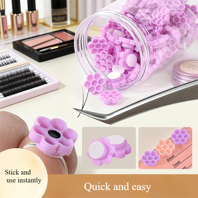 Eyelash Extension Guide - 120pcs 속눈썹 연장 접착제 홀더 여성용
