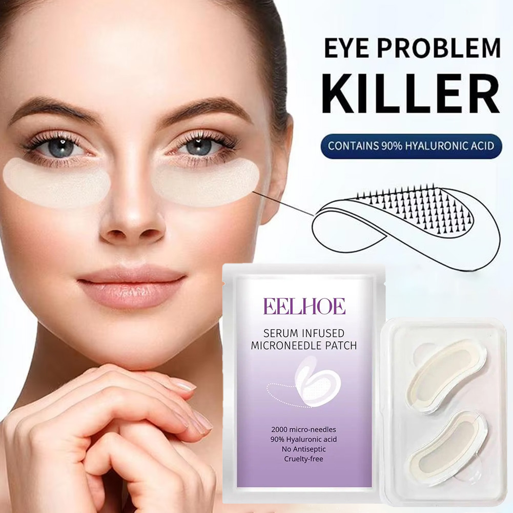 Eye Pad Collagen - 1쌍 마이크로니들 아이 패치 마스크 깊은