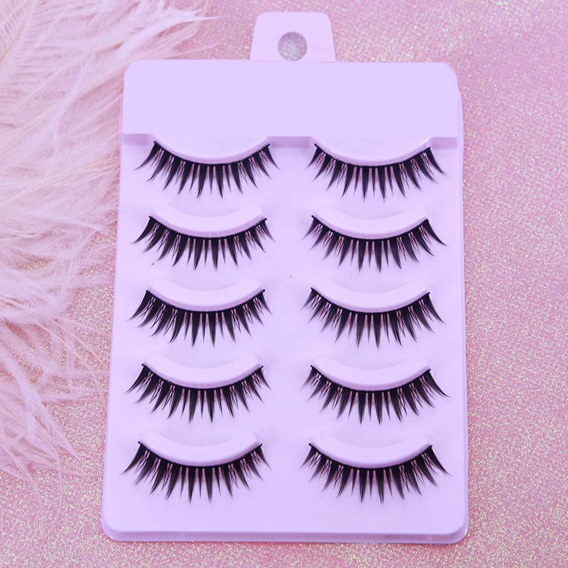 수제 5쌍 일본 스타일 작은 악마 가짜 속눈썹 자연스러 - Eyelash Extension Japanese Style 리뷰 및 가격