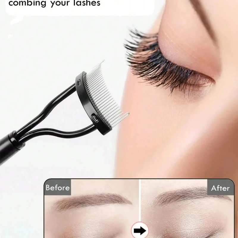 1/2개 속눈썹 스타일링 속눈썹 빗 분리기 인체공학적  - Eyelash Extension Guide 리뷰 및 가격
