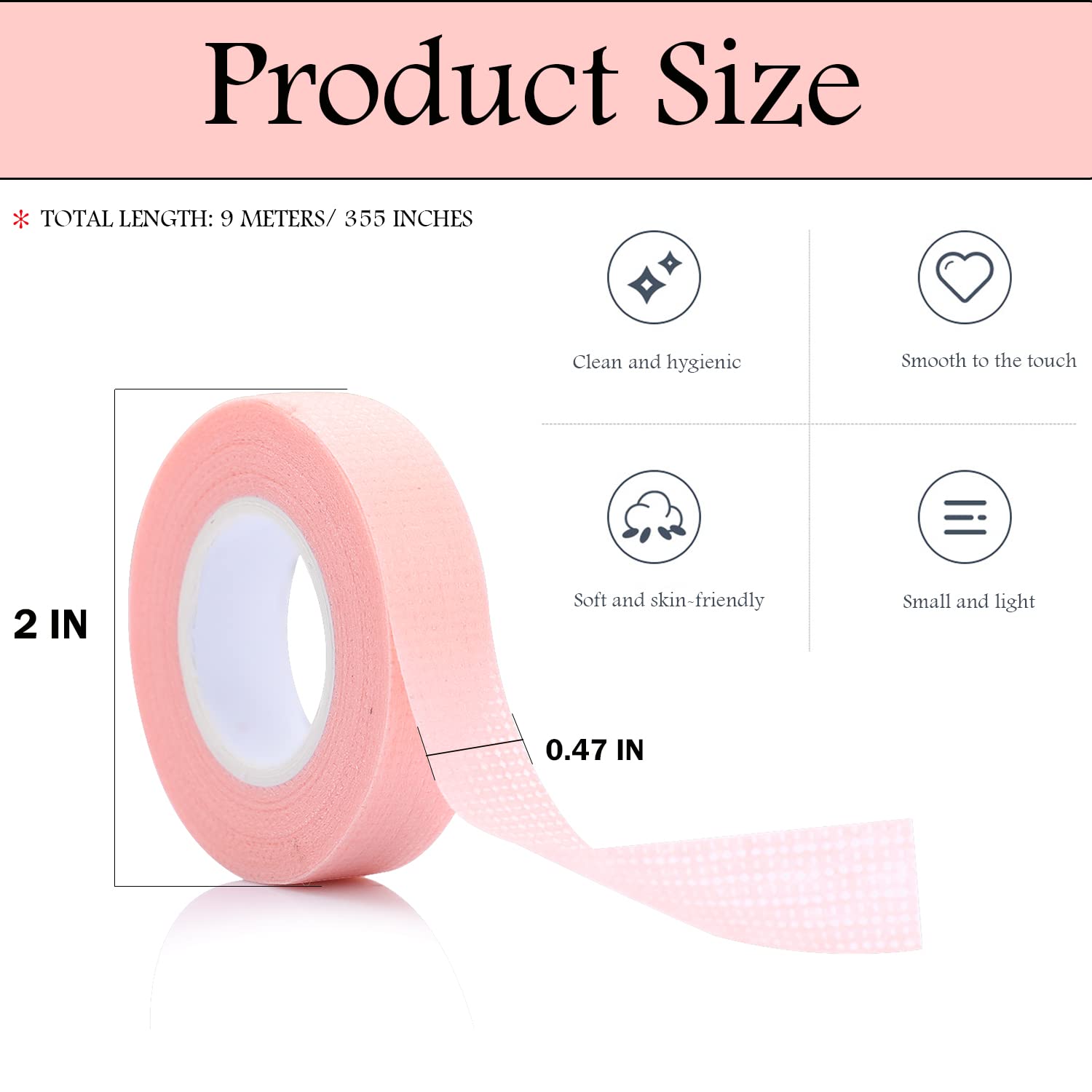 6롤 속눈썹 테이프, 접착식 패브릭 속눈썹 연장 테이프 - Eyelash Extension Guide 리뷰 및 가격