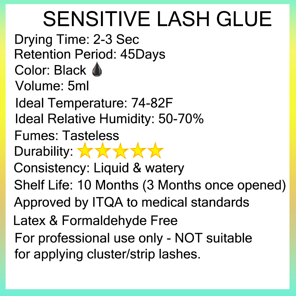 KODIES GEL 민감한 속눈썹 접착제 연장 5ML  - Eyelash Extension Glue For Sensitive Eyes 리뷰 및 가격