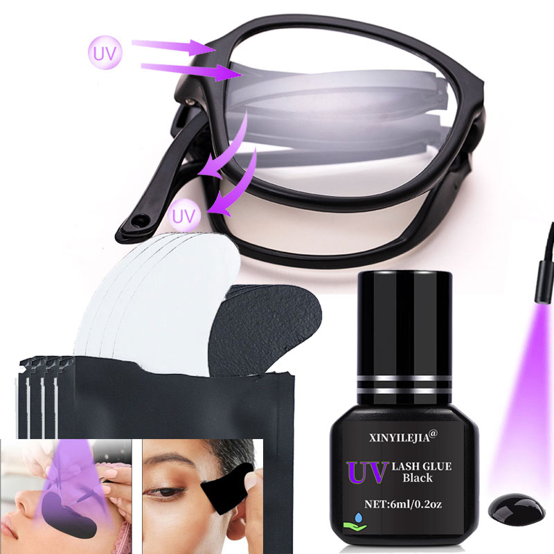 UV 차단 안경 UV 속눈썹 접착제 1초 속건 블랙 패 - Eyelash Extension With Glasses 리뷰 및 가격