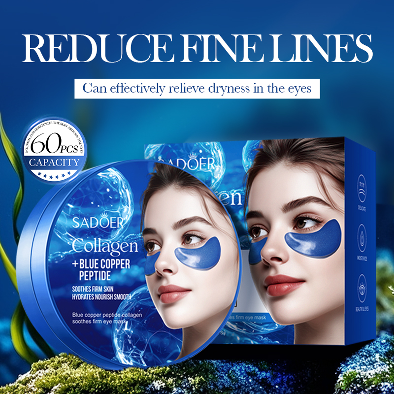60pcs SADOER 카페인 크리스탈 콜라겐 아이 마 - Eye Pad Collagen 리뷰 및 가격