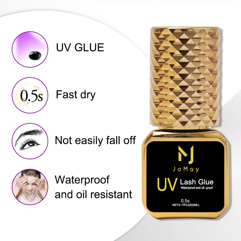 조메이 블랙 UV 속눈썹 접착제 0.5초 초고속 건조  - Eyelash Extension Glue For Sensitive Eyes 리뷰 및 가격