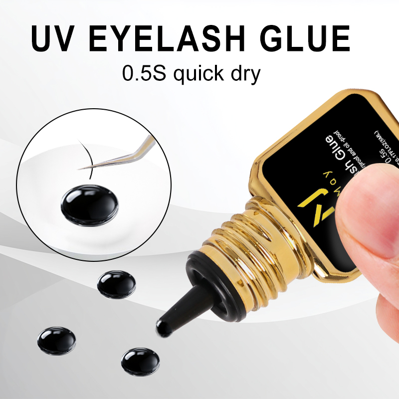 조메이 블랙 UV 속눈썹 접착제 0.5초 초고속 건조  - Eyelash Extension Glue For Sensitive Eyes 리뷰 및 가격