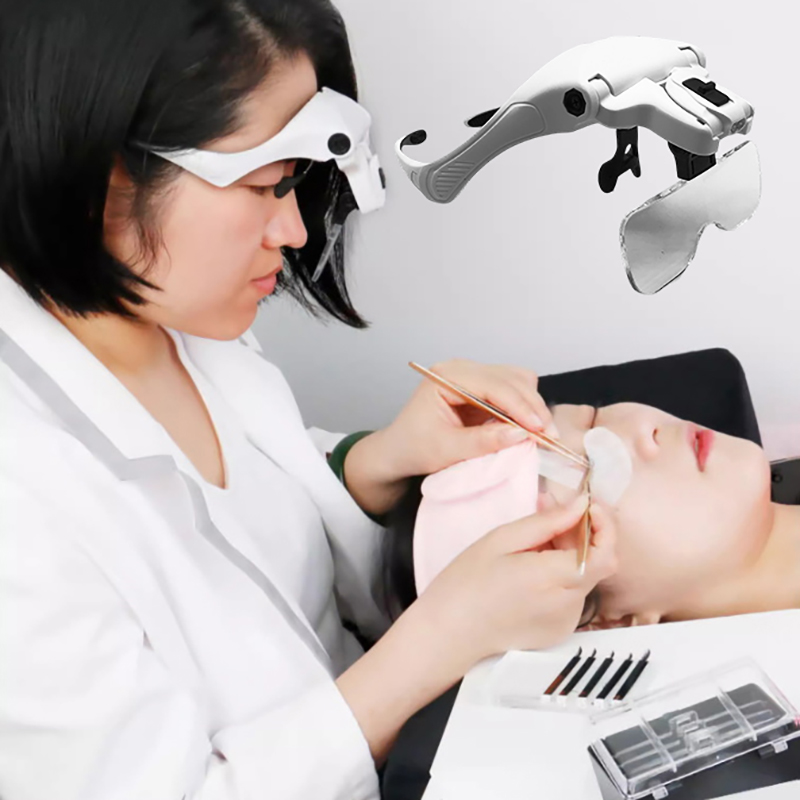 5 렌즈 조절식 확대경 속눈썹 연장 확대경 LED 라이 - Eyelash Extension With Glasses 리뷰 및 가격