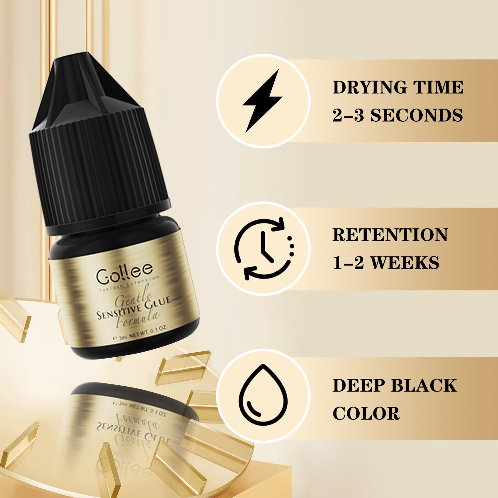 골리 속눈썹 접착제 클러스터 속눈썹 연장 접착제 부드럽 - Eyelash Extension Glue For Sensitive Eyes 리뷰 및 가격