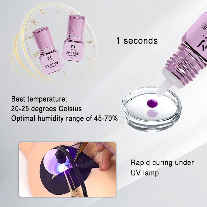 JOMAY 3병 빠른 건조 UV 속눈썹 연장 글루 개별 - Eyelash Extension Glue For Sensitive Eyes 리뷰 및 가격