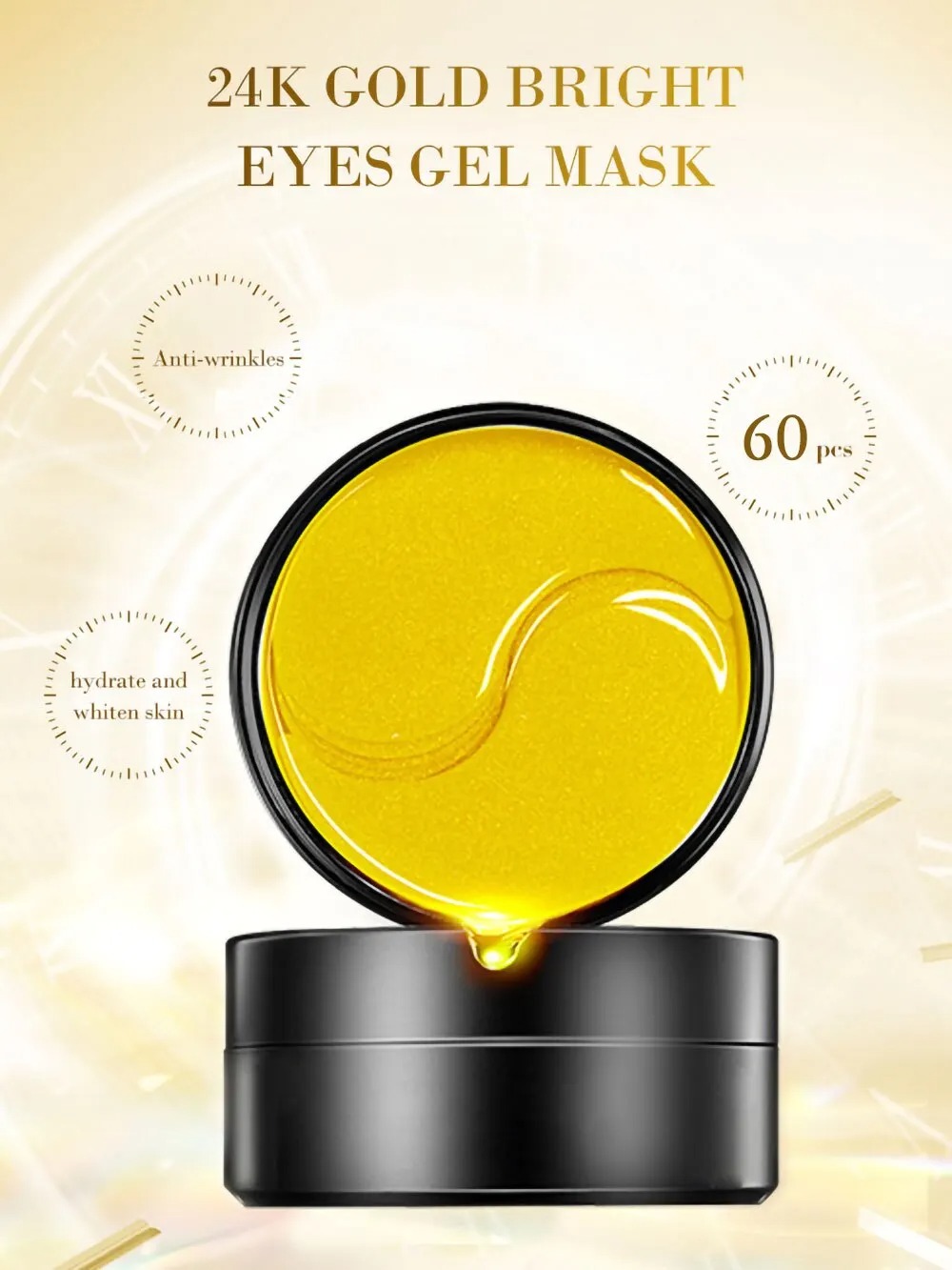 골든 모이스처라이징 아이 마스크, 눈 피로 해소, 눈  - Eye Pad Collagen 리뷰 및 가격