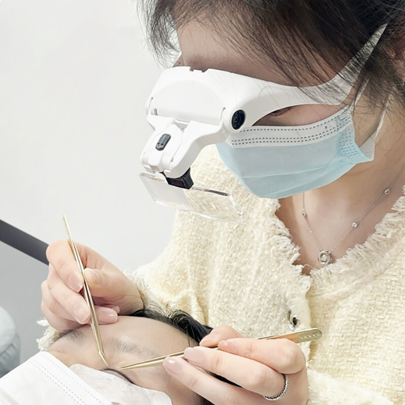 5개 렌즈 조절식 확대경 속눈썹 연장 확대경 LED 라 - Eyelash Extension With Glasses 리뷰 및 가격